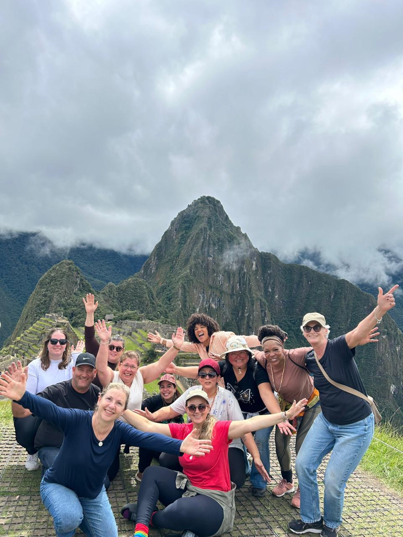 Grupo de Fabiana Pagan em Machu Picchu